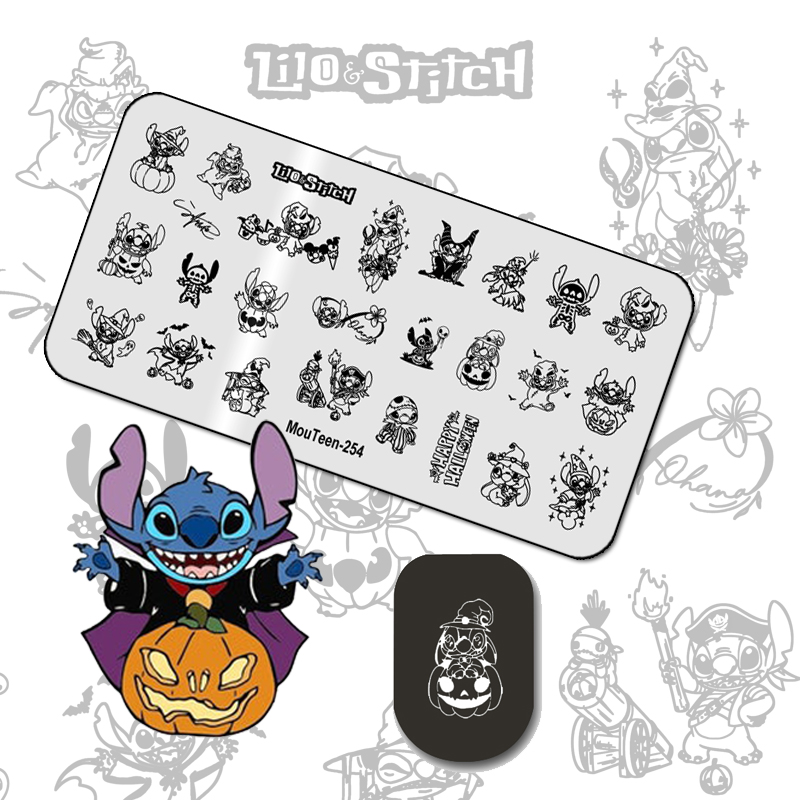 MouTeen-254 Big Size Halloween - Nail Art Stamping Kit avaliação e preço
