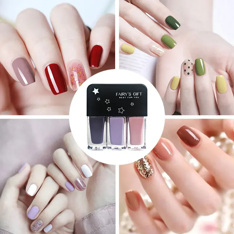 3 PCS Nail Gel Set semi-perman - Nail Art Stamping Kit avaliação e preço