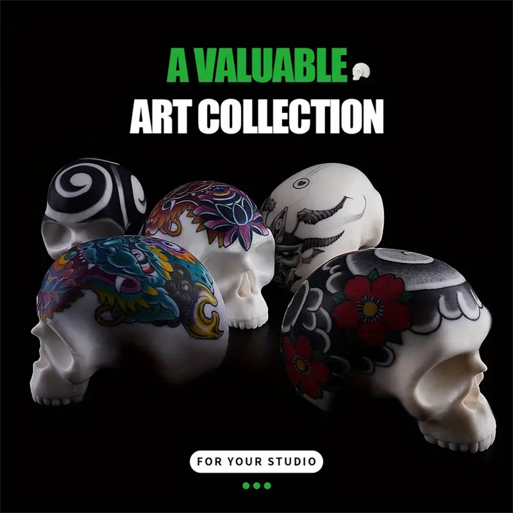 Silicone Skull Tattoo Sil Icon - Beauty Makeup Icon avaliação e preço