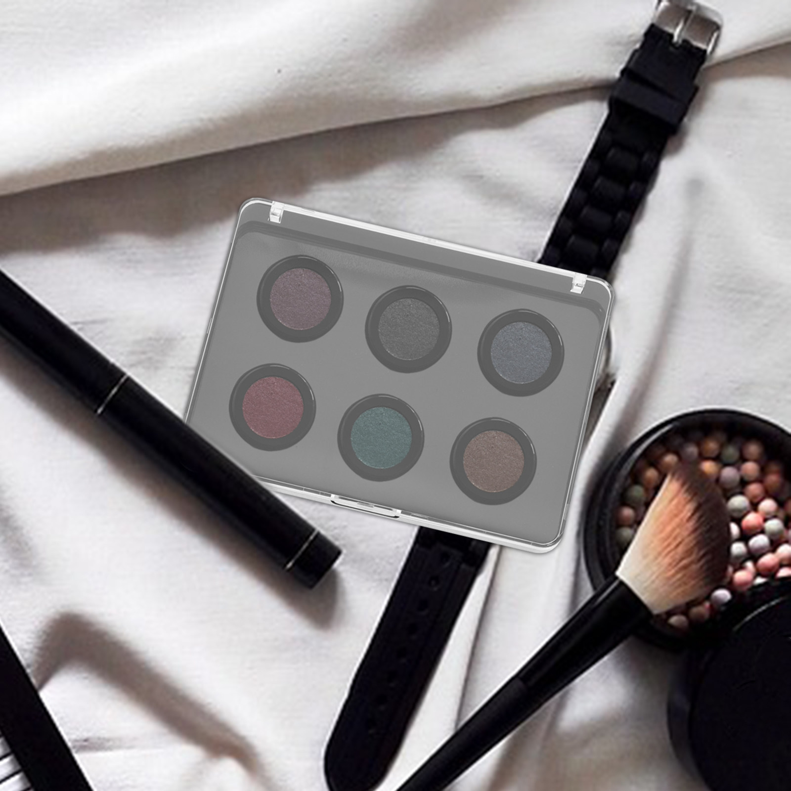 3Pcs Magnetic Empty Makeup Pal - Eyeshadow Palette avaliação e preço