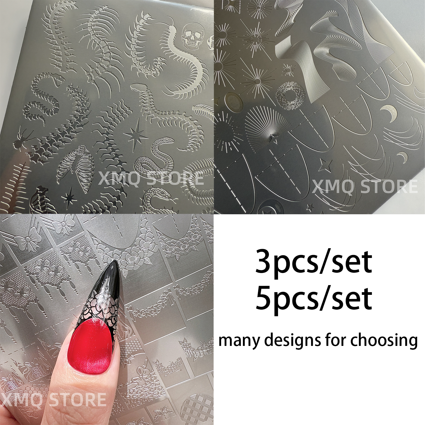 XMQ NAIL ART STAMPING PLATES 3 - Nail Art Stamping Kit avaliação e preço