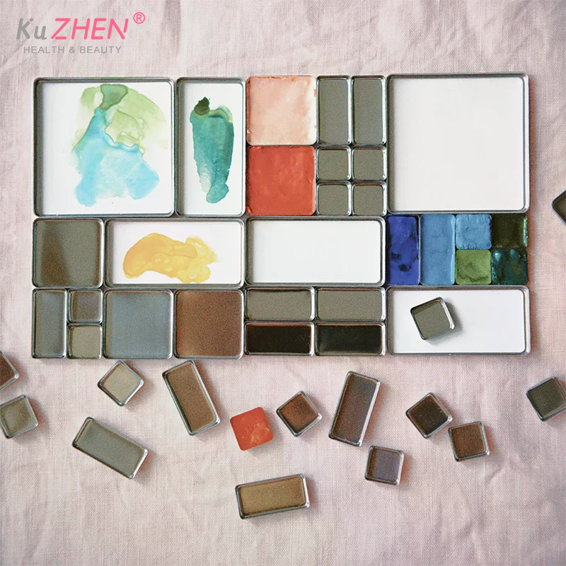 1/5/10pc Watercolor Box Packag - Eyeshadow Palette avaliação e preço