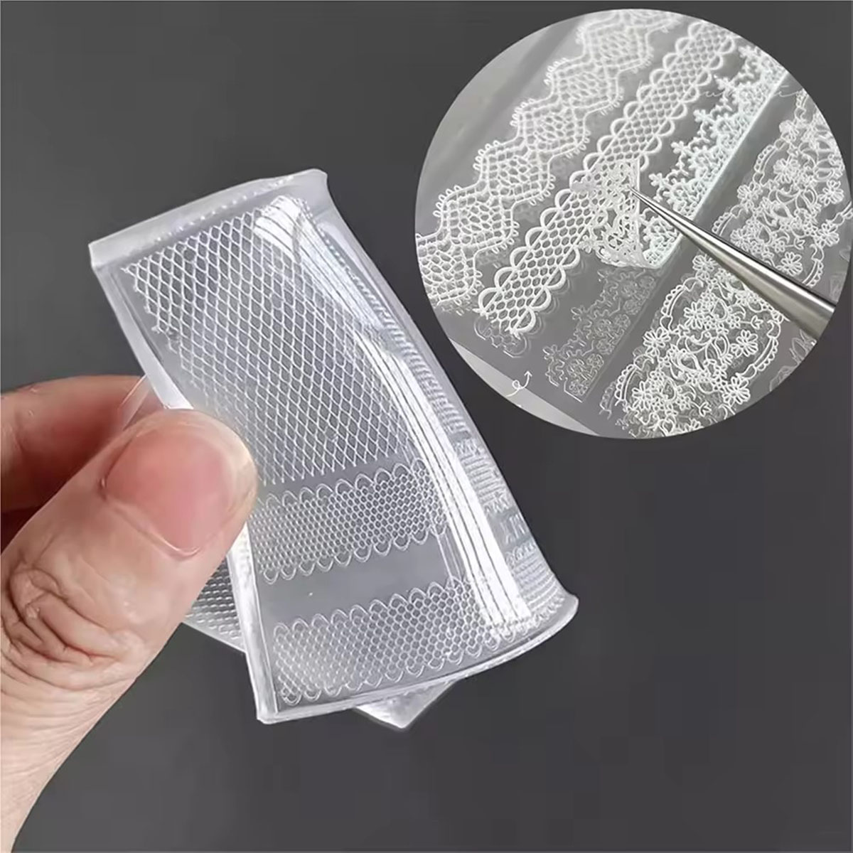 1Pcs 83mm Ultra-Thin 3D Lace S - Nail Art Stamping Kit avaliação e preço