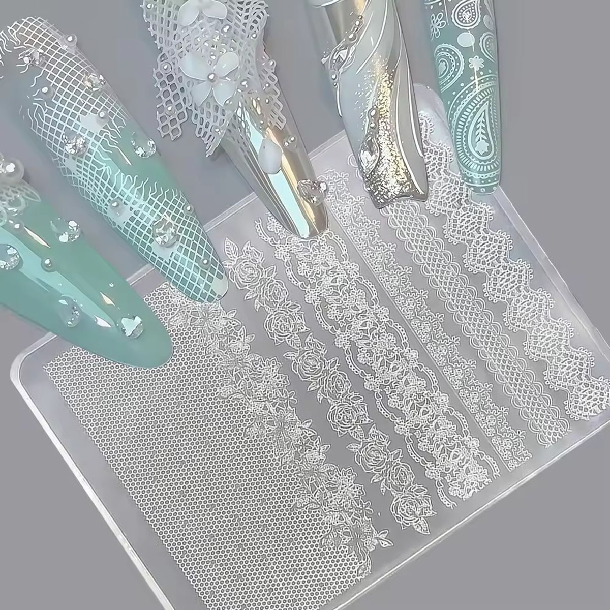 1Pcs 83mm Ultra-Thin 3D Lace S - Nail Art Stamping Kit avaliação e preço
