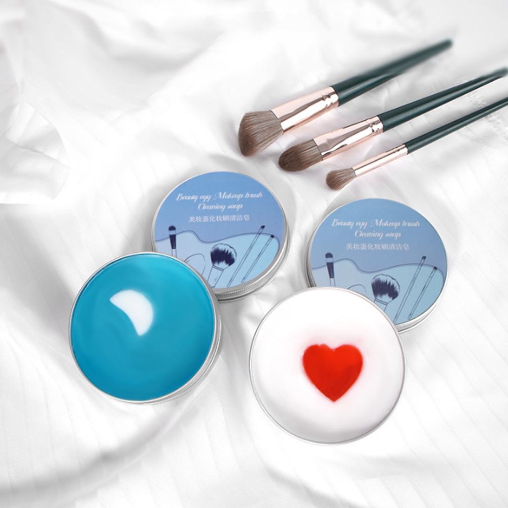 Heart-Shaped Cleansing Soap +  - Beauty Makeup Brushes avaliação e preço