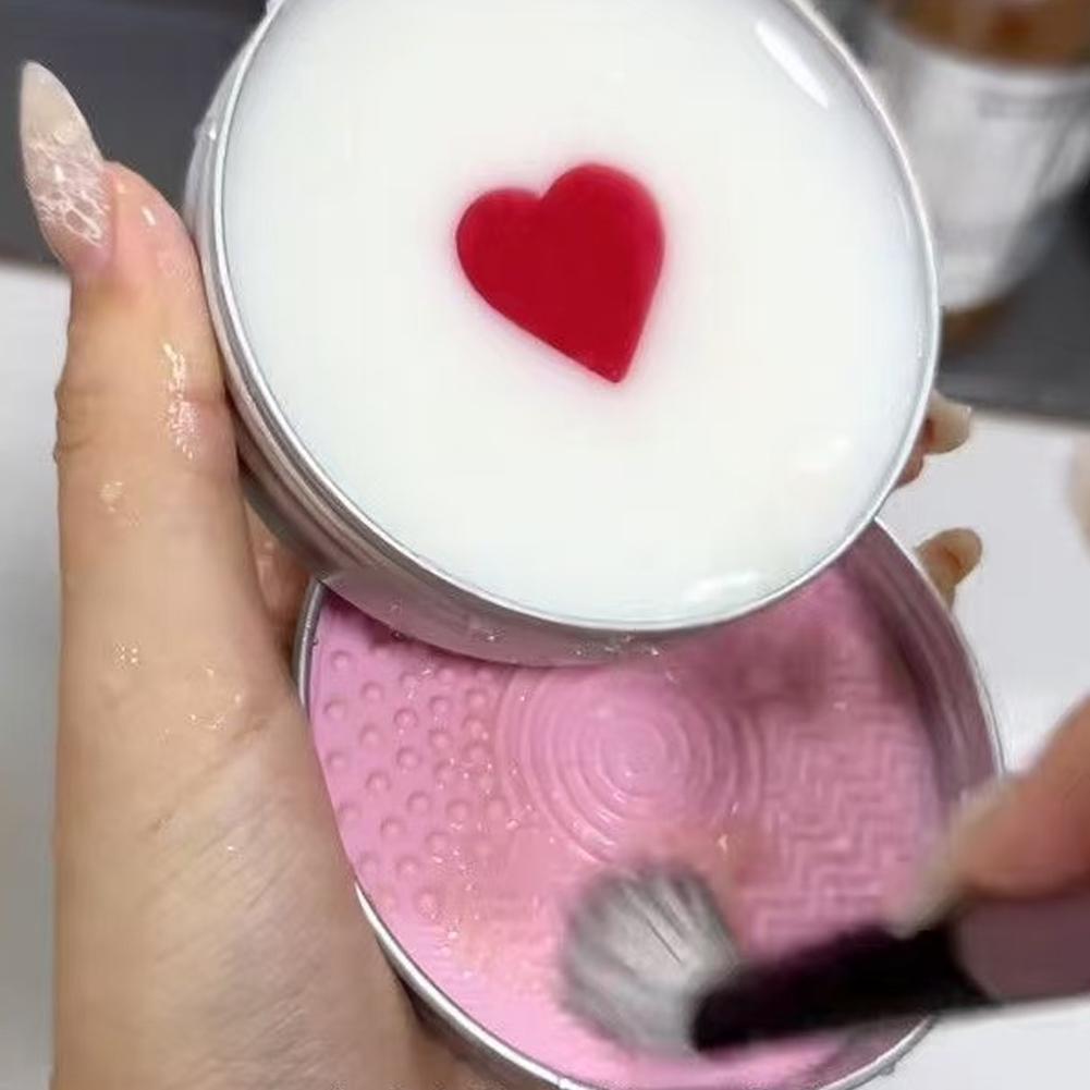 Heart-Shaped Cleansing Soap +  - Beauty Makeup Brushes avaliação e preço