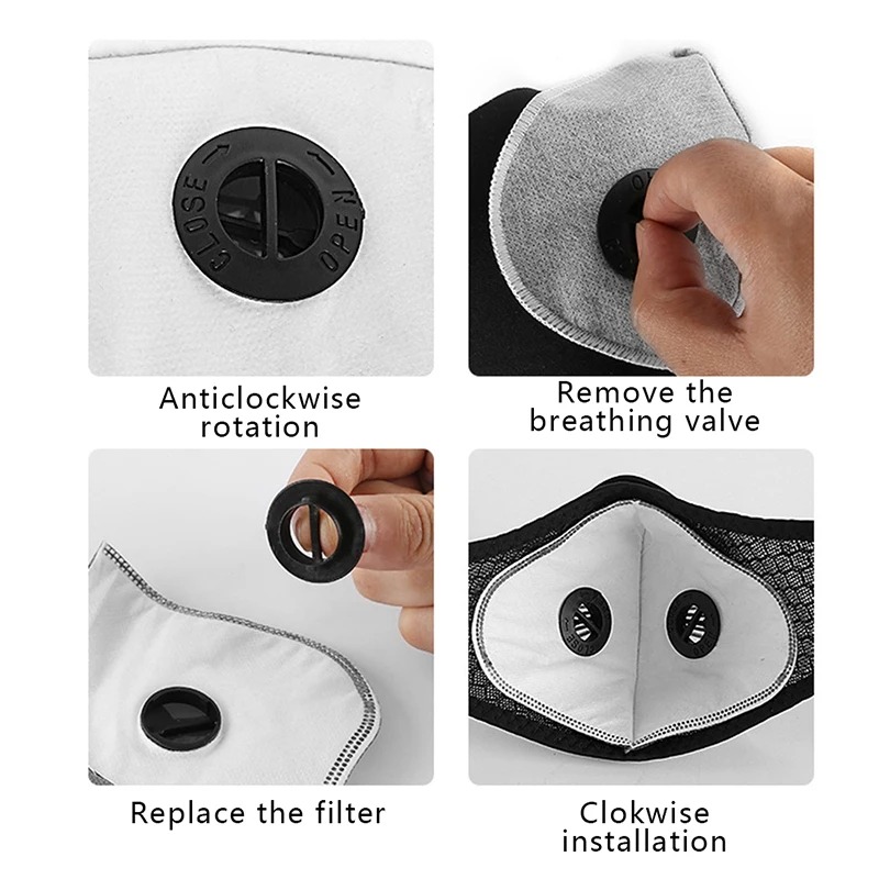 Cycling Dustproof PM2.5 Active - Sheet Face Mask Pack avaliação e preço
