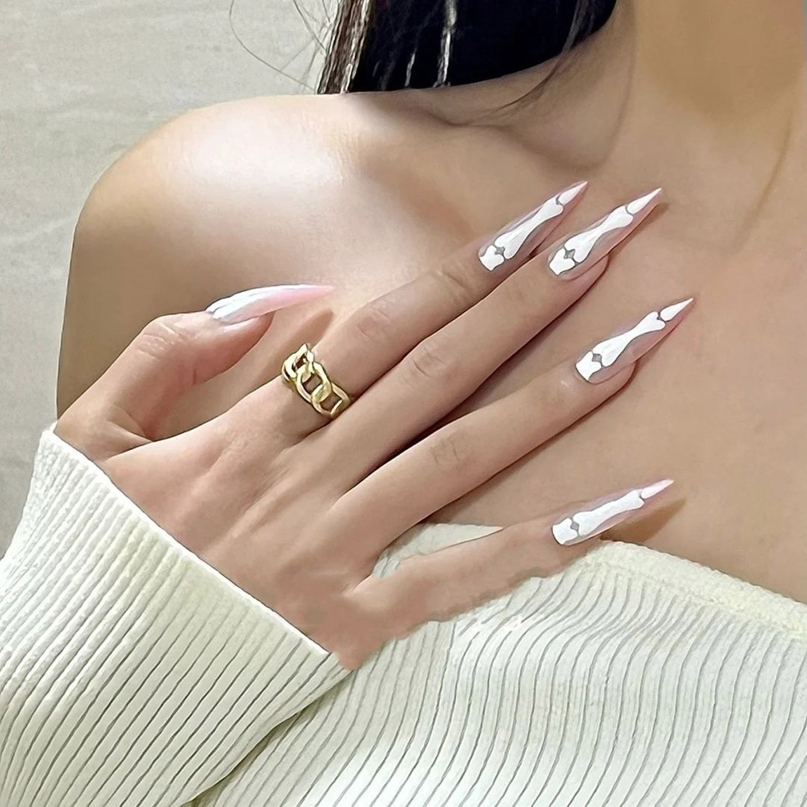Handamde Halloween Style False - Nail Extension Tips avaliação e preço