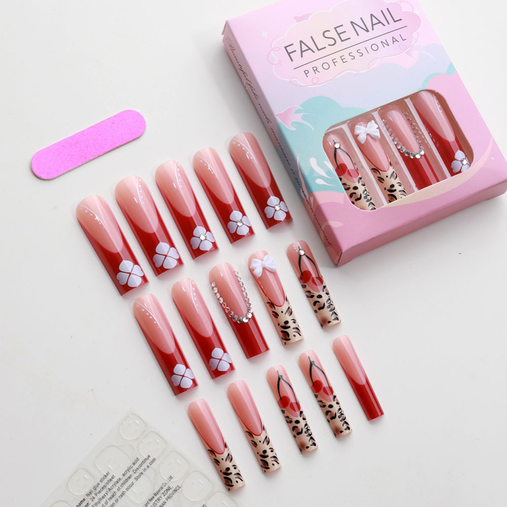 24pcs Wearable Press on Nails  - Nail Extension Tips avaliação e preço