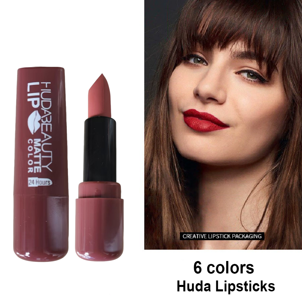 6 colors Lipstick Matte 3.8g H - Beauty Huda Makeup avaliação e preço
