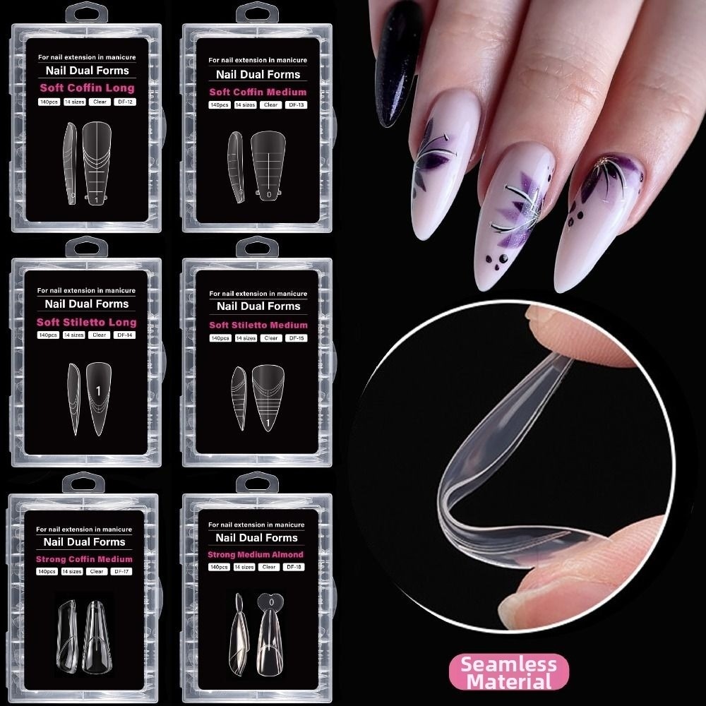 140PCS 14 Sizes French Nail Du - Nail Extension Tips avaliação e preço