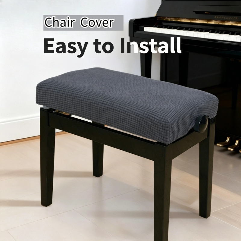 1PC Jacquard Piano Stool Cover - Beauty Makeup Chair avaliação e preço